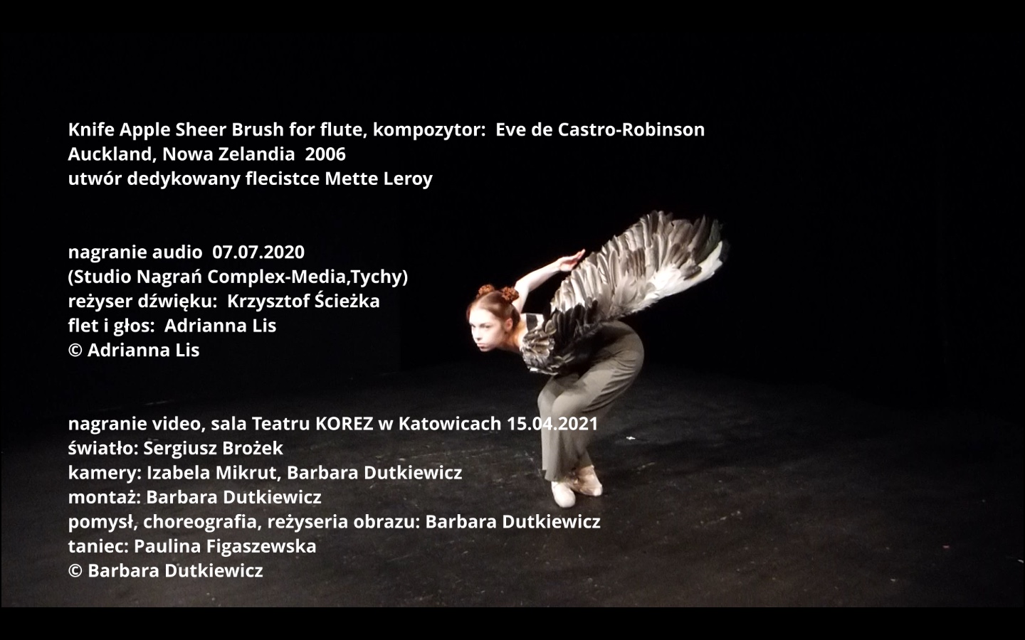 e.castro-robinson, knife apple sheer brush, barbara dutkiewicz - choreografia muzyki, rytmiczny/choreograficzny projekt video